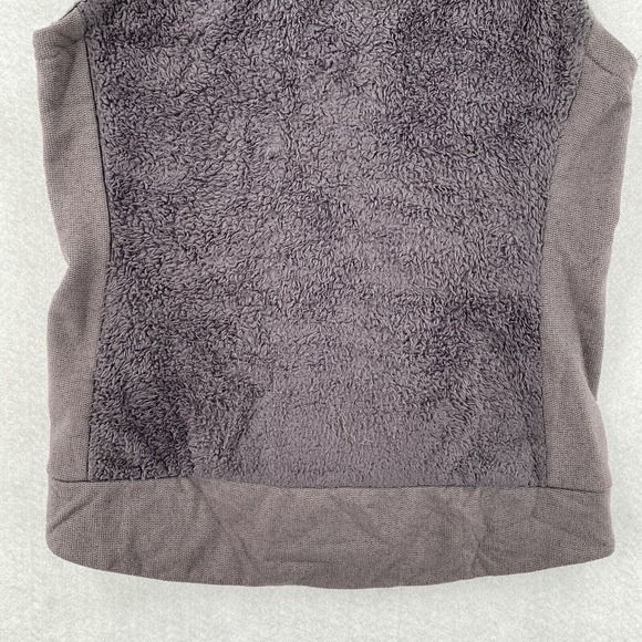 THE‎ NORTH FACE Vest Womens SMALL Fuzzy Fur Osito Fleece Stretchy Lavender Zip - Picture 8 of 13